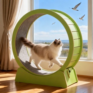 Treadmill kucing yang dapat disesuaikan bahan MDF bergelombang ramah lingkungan desain mewah Modern mainan gerakan interaktif hewan peliharaan - Product Image 2