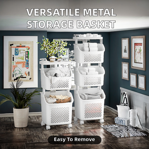 Cesta de almacenamiento de Metal multifuncional personalizada, cesta de compras de malla de alambre de plástico para <span class=keywords><strong>farmacia</strong></span>, Asa de supermercado para uso en ropa - Product Image 2