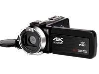 Kamera Video Digital 4K WIFI dengan Zoom 18X, Layar Sentuh Putar 3.0 Inci, untuk Video dan Foto