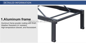 VANRIOS <span class=keywords><strong>Aluminio</strong></span> personalizado sol plegable playa piscina chaise lounge césped junto a la piscina al aire libre Silla de jardín muebles <span class=keywords><strong>con</strong></span> rueda - Product Image 5