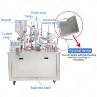 Machine de remplissage et de scellage de tubes de table HNOC pour contenants cosmétiques, scelleuse de tubes à air chaud