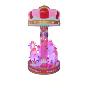 Parco di divertimenti macchina del gioco della macchina 3 posti mini merry go round bambini carosello gettoni macchina del gioco - Product Image 1