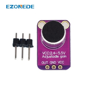 โมดูลเครื่องขยายเสียงไมโครโฟน Electret GY-MAX4466 MAX4466 บอร์ด Breakout สีน้ําเงินที่ปรับได้ - Product Image 4