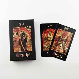 Masonic Phù Thủy Tarot thẻ tin nhắn từ thiên đường vàng Chiêm Tinh tùy chỉnh Holographic Tarot thẻ - Product Image 4