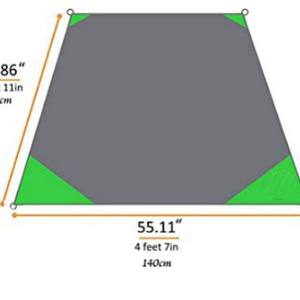 Couverture de plage Woqi 86x55 140cm en nylon compacte, légère et anti-sable pour la plage, le camping, la randonnée et les voyages - Product Image 1