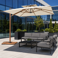 Outdoor-Römischer Sonnenschirm mit Behandeltem Aluminiumrahmen, Mehrfarbigem Anpassbarem Stoff, Resort-Outdoor-Sonnenschutz