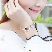 Bracelet diffuseur de parfum unisexe en acier inoxydable 316 plaqué or avec zircon, bijou d'aromathérapie pour femme