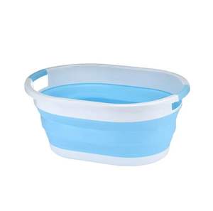 Panier à linge portable pliable en plastique étanche de 36 L pour le bain et les soins des animaux – Visibilité optimale sur les moteurs de recherche - Product Image 2