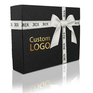 Caja de Regalo de Cartón de Lujo Negra con Logotipo Personalizado, Caja de Envío de Cartón Corrugado Kraft para Extensiones de Cabello y Pelucas - Product Image 2