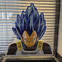 Letrero de Luces Led de Neón de Alta Calidad con Personaje de Anime Dragón, Lámpara de Neón 3D Personalizada de Dibujos Animados para Colgar