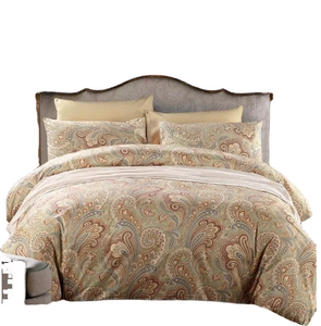 60-<span class=keywords><strong>Count</strong></span> cotton tinh khiết thổ cẩm Quilt Cover hiện đại Country-Style thêu bốn mảnh bedding Set với Polyester Điền - Product Image 1