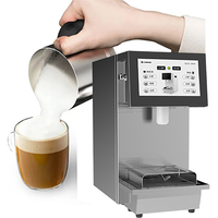 Espumador de Leche Eléctrico Totalmente Automático, Dispensador de Espuma de Café, Máquina Espumadora de Leche Comercial