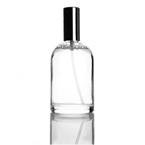 Customized 30ml 50ml 100ml Luxury Clear Empty Women Glass Perfume Bottle Vintage Cylinder Spray Perfume Bottle With Box