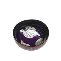 Painted Leaf Coconut Shell Bowl Eingangs bereich im vietnam ischen Stil Schlüssel ablage Tablett Home Decoration und Aufbewahrung schalen