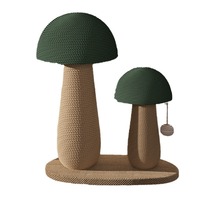 Griffoir vertical en sisal en forme de champignon pour chat, durable, résistant à la déchirure, jouet d'affûtage des griffes
