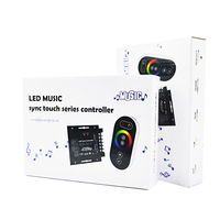 Contrôleur de musique synchrone LED RGB RGBW RGBWC 2.4G RF touch remote controller Nightclub atmosphère light dimmer controller