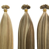 Extensions de cheveux russes Dragonbeauty pré-collées, 100% cheveux humains Remy, double épaisseur, pointe en U, vente en gros, promotion