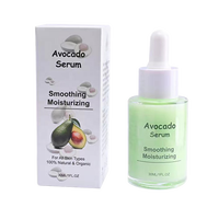 Routine de soins de la peau, réduction des rougeurs et des irritations, Double injection de sérum hydratant à l'huile d'avocat pour le visage