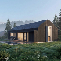 Hoher R-Wert 1000 Quadratfuß 93 Quadratmeter 2 Schlafzimmer 2 Bäder Vorgefertigte SIP-Villa Permanentes Wohnhaus Passivhaus Hinterhof ADU Haus-Bausatz