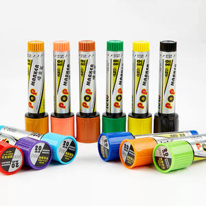 IDEA GIFT Professional Art Marker Pens Quick-dry Permanent Marker Pens 6/12/20/30mm Wide Tip <b>Flat</b> Head for Advertising Poster - Product Image 5