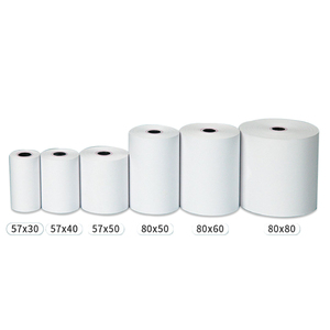 Rotoli di Carta Termica all'Ingrosso per ATM e POS, Formati 80X80 80X70 80X60 57X30 57X35 57X38 57X40, Carta Termica per Registratore di Cassa - Product Image 3