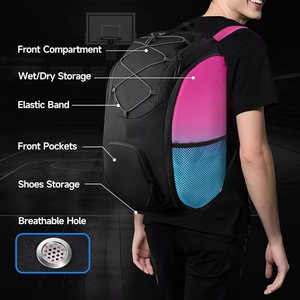 <span class=keywords><strong>Sac</strong></span> à dos <span class=keywords><strong>de</strong></span> basketball avec porte-ballon et compartiment à chaussures, <span class=keywords><strong>grand</strong></span> <span class=keywords><strong>sac</strong></span> <span class=keywords><strong>de</strong></span> <span class=keywords><strong>sport</strong></span> pour accessoires <span class=keywords><strong>de</strong></span> basketball, adapté au football et au volley-ball - Product Image 5