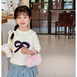 Nuova borsa a tracolla per bambini, borsa a forma di perla e zero, borsa da principessa, - Product Image 2