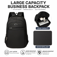 Sac à dos pour ordinateur portable 15 pouces avec logo personnalisé, imperméable, en tissu Oxford durable, fermeture éclair tendance, sac d'école pour étudiants
