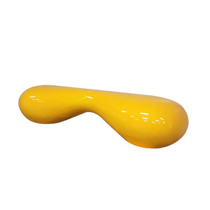 Silla de Jardín Ovalada de Fibra de Vidrio, Muebles de Exterior Duraderos para Parque, Diseño Minimalista Contemporáneo - Product Image 5