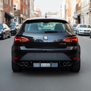 Black Black Rear Lip Diffuser for <b>Seat</b> <b>Ibiza</b> 13-17 Plastic Exterior Styling <b>Accessory</b> Model P1650 - Product Image 2