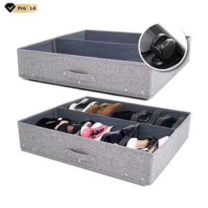 Cajas de almacenamiento no tejidas debajo de la cama con asas reforzadas Bolsas de almacenamiento plegables debajo de la cama con rueda - Product Image 1