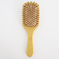 Brosse à cheveux en bambou pour femmes aux cheveux longs, picots naturels, démêlante, massage doux du cuir chevelu, antistatique, peigne, outil de beauté