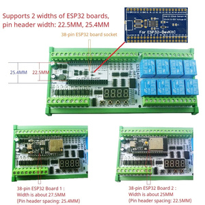 Carte d'extension 8AI-8DI-8DO ESP-WROOM-32 <span class=keywords><strong>ESP32</strong></span> pour relais réseau Ethernet WEB MQTT DIY DC 12V <span class=keywords><strong>24V</strong></span> - Product Image 2