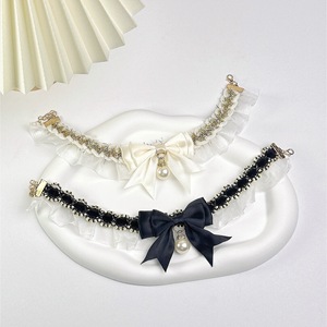 Hermoso Collar Ajustable para Mascotas con Perlas Elegantes, para Perros y Gatos, para Todas las Estaciones, Estilo Geométrico - Product Image 2