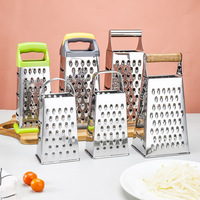 Éminceur de légumes multifonctionnel vertical 4 faces en acier inoxydable, râpe à pommes de terre et mandoline de cuisine