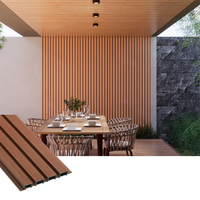 Vente chaude Nouveau Style Co-Extrusion Grande Muraille Revêtement WPC Panneau de Plafond pour Extérieur Extérieur Maison Panneau Mural Décoratif