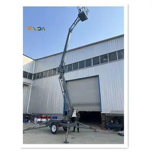 Factory direct sales 22m hydraulic lifting platform aerial crawler boom lift work platform for air working picking work hoist