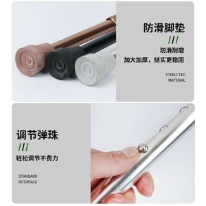 Canne de marche unique en alliage d'aluminium, hauteur réglable, antidérapante, aide pour personnes âgées - Product Image 2