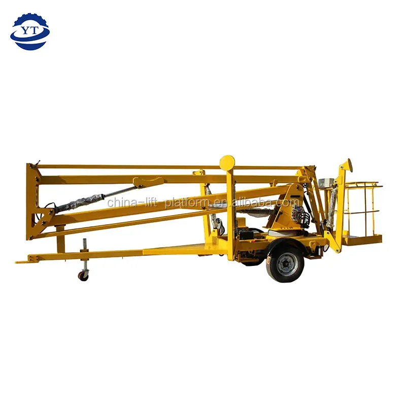 CE ISO Mobile electric diesel new used rental lease hire tractor crank arm articulated hydraulic boom lift For Painting