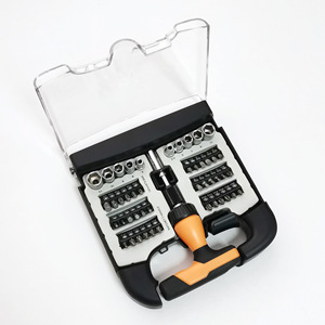 T-Type Ratchet Screwdriver Set 48-Piece 1/4 In Metric Alloy Steel Home Repair Tool Kit - Product Image 3
