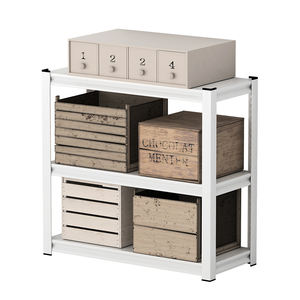 مورجي-أرفف تخزين معدنية ذات 3 طبقات قابلة للتعديل, بسعر الجملة من المصنع ، أرفف للتخزين ذات ثلاثة طبقات ، للمنزل ، أبيض وأسود - Product Image 2