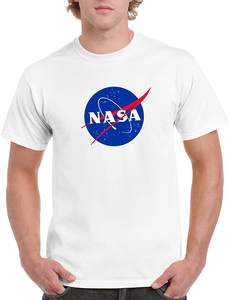 Magliette bianche con logo personalizzato <span class=keywords><strong>Nasa</strong></span> De Gola Redonda mascolina - Product Image 4