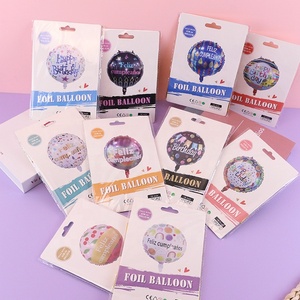 Globos Inflables de Helio con Diseño de <span class=keywords><strong>Feliz</strong></span> Pascua en Inglés de 18 Pulgadas, Venta al por Mayor de Fábrica, Decoración para Fiestas Infantiles - Product Image 2