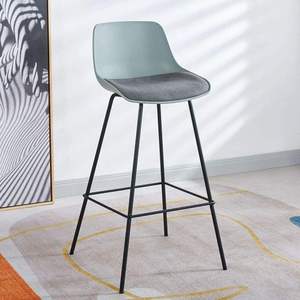 Light Luxury <b>Bar</b> <b>Stool</b> with Fabric Cushion Modern Simple Design <b>Comfortable</b> Living Room Dining Cafe & Restaurant Furniture - Product Image 4