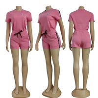 Ensemble décontracté d'été 2025 pour femme : T-shirt de luxe imprimé en relief et short cycliste, ensemble 2 pièces à manches courtes