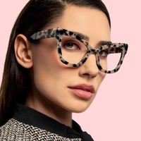 Lunettes optiques œil de chat tendance pour femmes, anti-lumière bleue, pour la lecture et la photographie de rue
