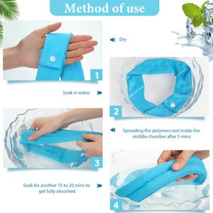Neck Wraps Cooler Ice Wrap Scarf Bandanas for Summer Women Men <b>Walking</b> Riding Outdoor Cool <b>Headband</b> Scarf - Product Image 2