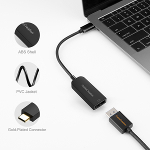 Adaptador CableCreation USB C a DP <span class=keywords><strong>4K</strong></span>/60Hz, Conector USB C a DP de Alto Rendimiento para Laptop, Nuevo, Chapado en Oro, Plug and Play - Product Image 3
