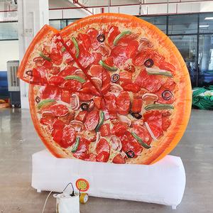 Pizza Tiup Raksasa Dekorasi Makanan Realistis Alat Peraga Makanan yang Dapat Digunakan Kembali untuk Promosi Pizzeria/Pameran Makanan/Aktivasi Merek Katering - Product Image 5