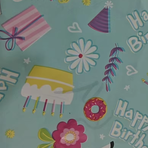 Custom 80g Manufacturer Birthday Occasion Party 0.43*3m Gift Wrap for Packaging Cosmetic Box <b>Wrapping</b> <b>Paper</b> - Product Image 1